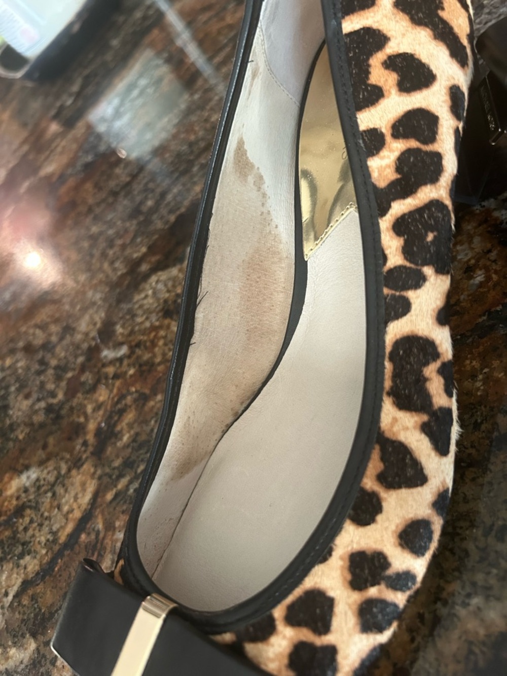 Michael Kors Leopard-Print Shoes with Black Bow - Picture 6 of 6